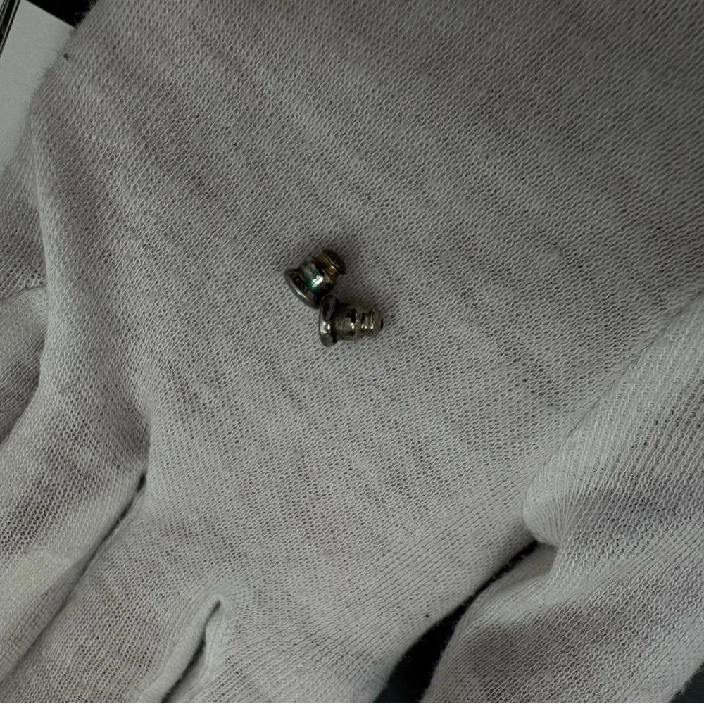 Vintage Givenchy Heart Drop Earrings Gold Tone Cream Enamel Signed
